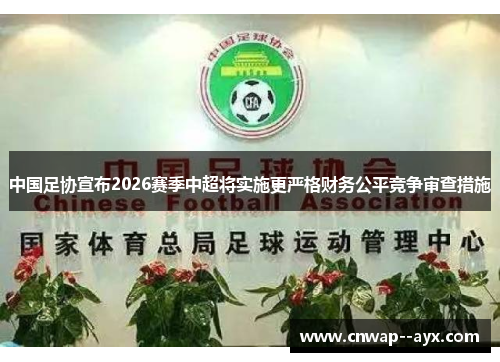 中国足协宣布2026赛季中超将实施更严格财务公平竞争审查措施 中国足协宣布2026赛季中超将实施更严格财务公平竞争审查措施