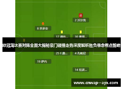 欧冠淘汰赛对阵全面大揭秘豪门碰撞走势深度解析胜负悬念看点前瞻